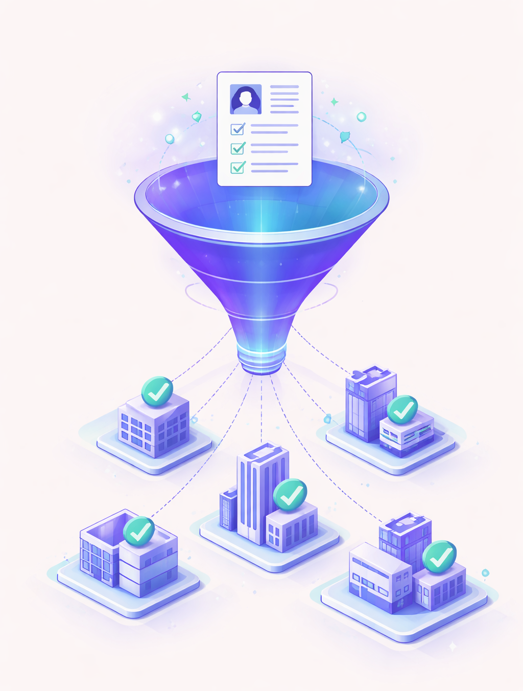 Professional building their career profile